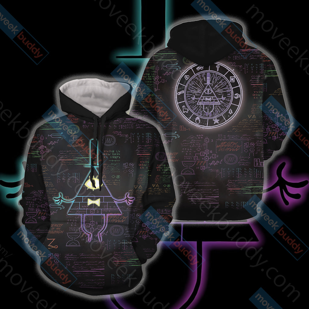 Gravity Falls Bill Cipher Wheel Unisex 3D T-shirt Hoodie