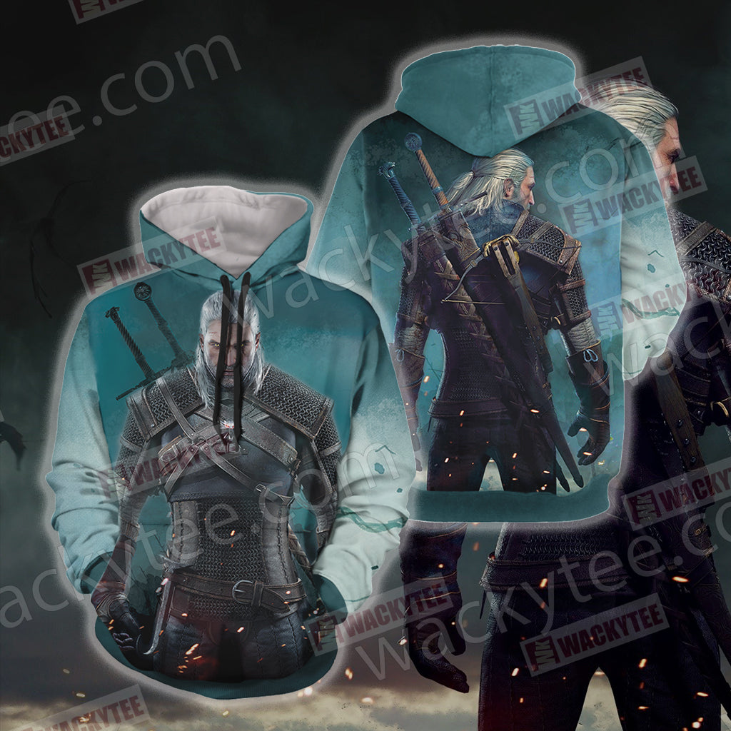 The Witcher: Wild Hunt Geralt of Rivia Unisex 3D T-shirt Hoodie