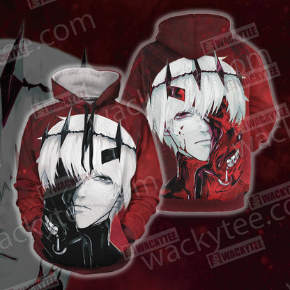 Tokyo Ghoul Kaneki Ken New Look Unisex 3D T-shirt Hoodie