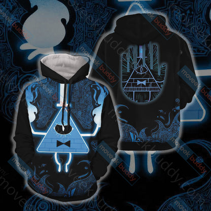 Gravity Falls - Bill Cipher Wheel Unisex 3D T-shirt Hoodie
