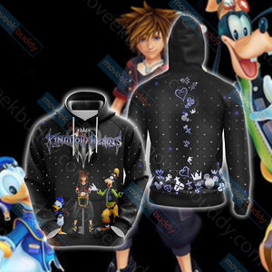 Kingdom Hearts III New Unisex 3D T-shirt Hoodie S 