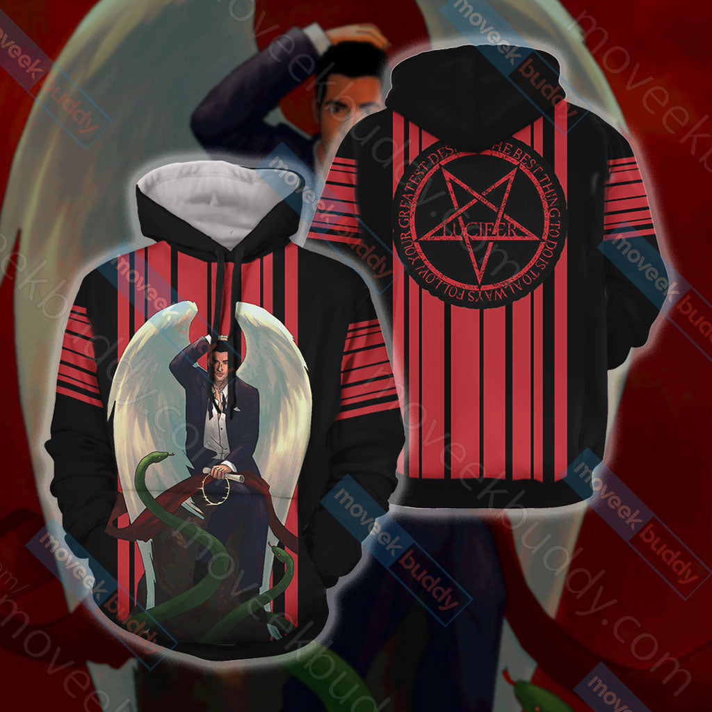 Lucifer New Look Unisex 3D T-shirt Hoodie