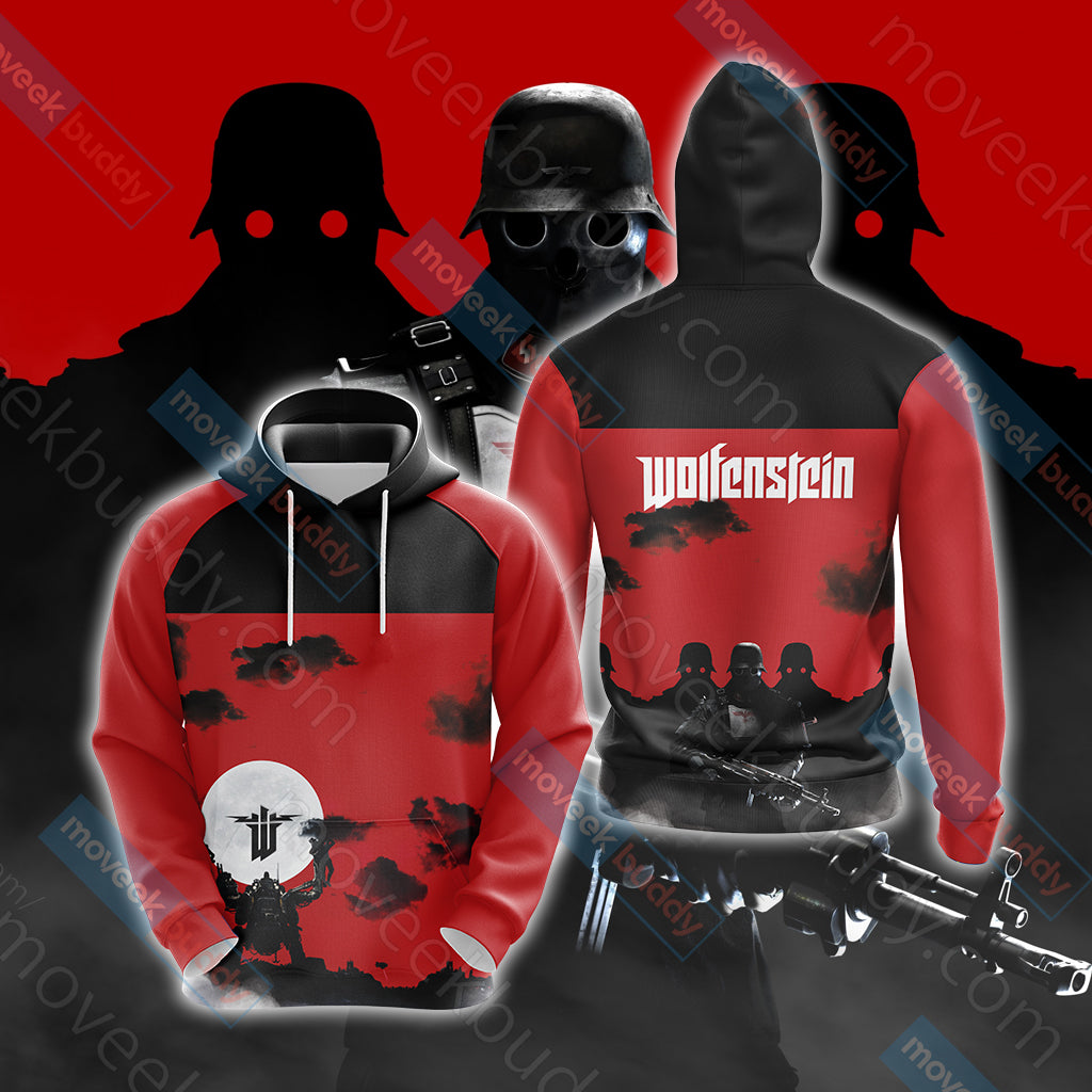 Wolfenstein New Unisex 3D T-shirt Hoodie S 