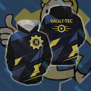 Fallout - Vault-tec Unisex 3D T-shirt Hoodie S 