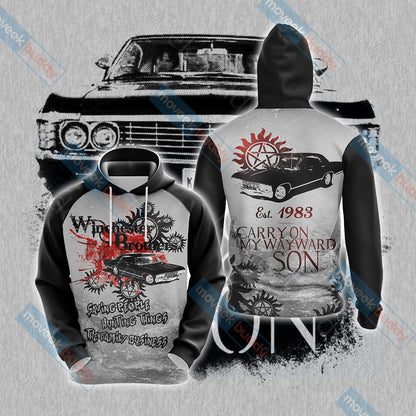 Supernatural - Winchester Unisex 3D T-shirt Hoodie