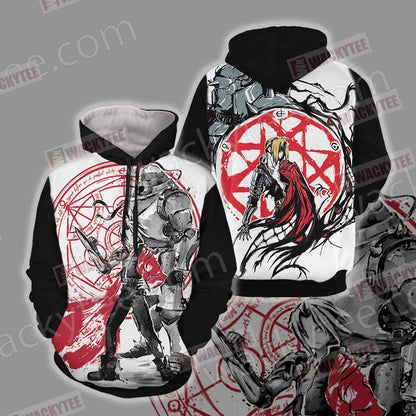 Fullmetal Alchemist - Edward and Alphonse Unisex 3D T-shirt Hoodie