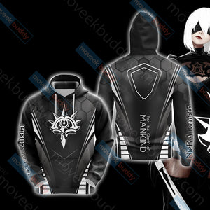 Nier: AUTOMATA Unisex 3D T-shirt Hoodie S 