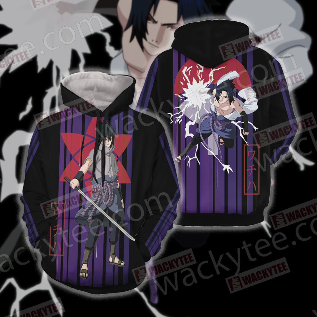 Naruto - Uchiha Sasuke Unisex 3D T-shirt Hoodie