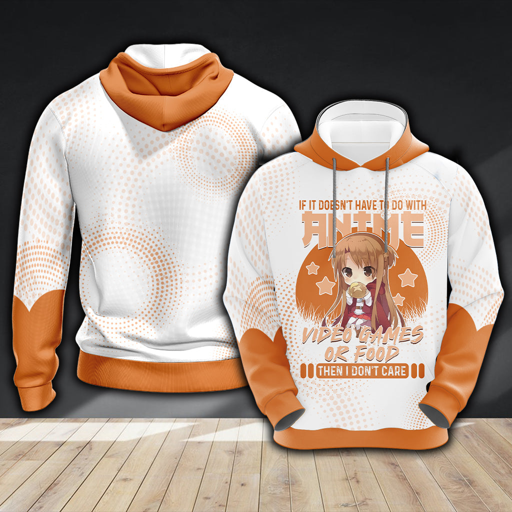 If it doesn't have to do with anime, video games, or food Unisex 3D T-shirt Hoodie