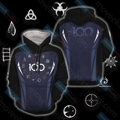 The 100 Unisex 3D T-shirt Hoodie