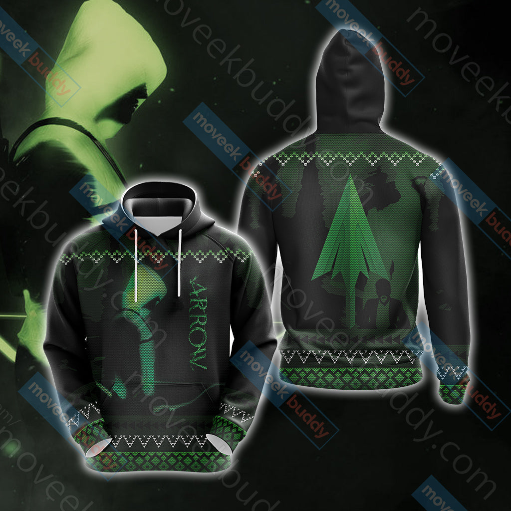 Arrow Knitting Style Unisex 3D T-shirt Hoodie