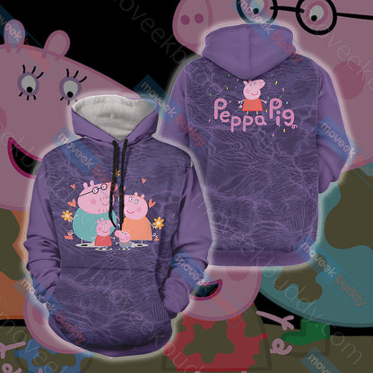 Peppa Pig Unisex 3D T-shirt Hoodie
