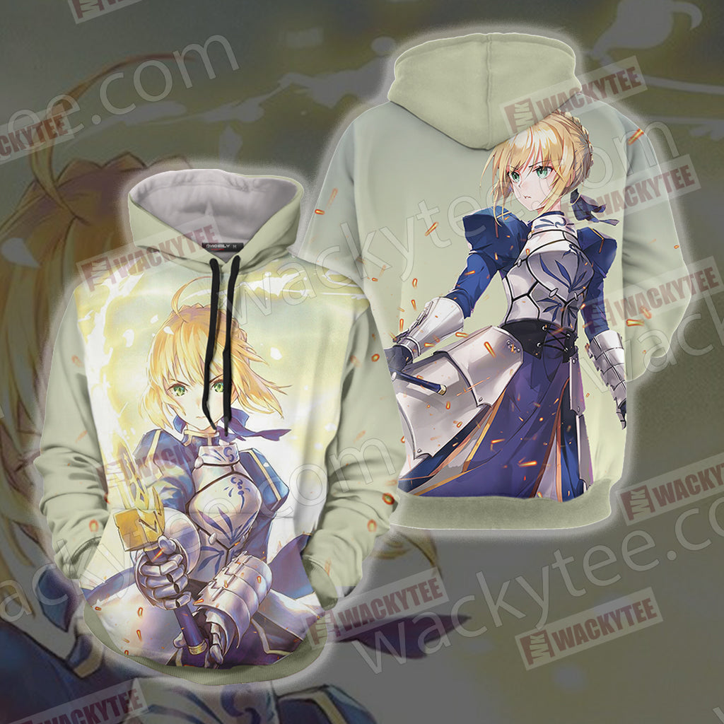 Fate/Stay Night Saber (Artoria Pendragon) Unisex 3D T-shirt Hoodie