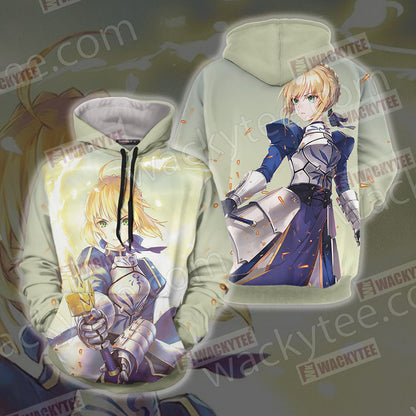 Fate/Stay Night Saber (Artoria Pendragon) Unisex 3D T-shirt Hoodie