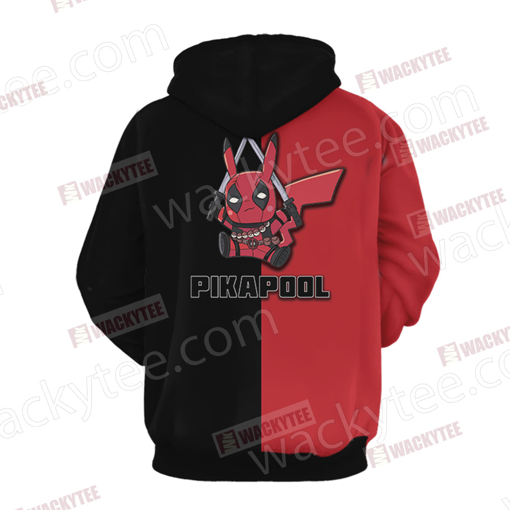 Pikachu And Deadpool Unisex 3D T-shirt