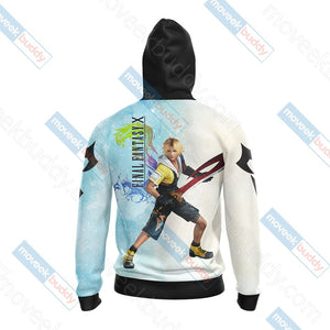 Final Fantasy X - Tidus T-shirt Zip Hoodie Pullover Hoodie   