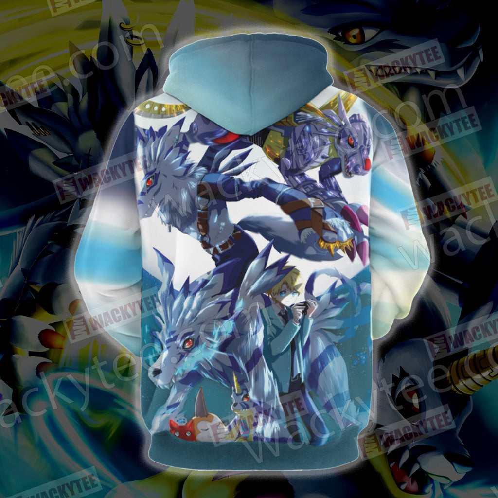 Digimon Garurumon And Yamato 3D T-shirt