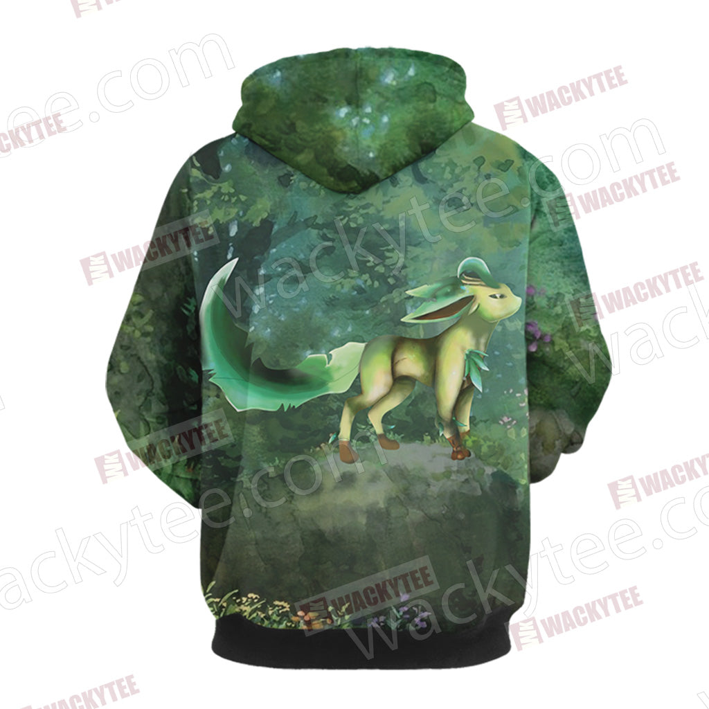 Pokemon Leafeon Unisex 3D T-shirt