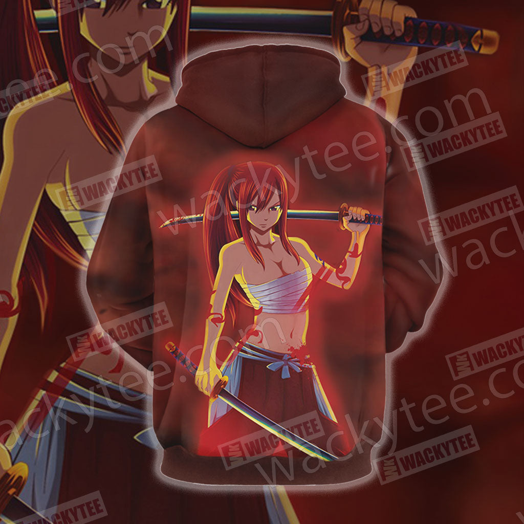 Fairy Tail Erza Scarlet Unisex 3D T-shirt
