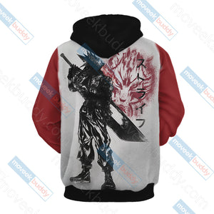 Final Fantasy 7 Cloud Strife T-shirt Zip Hoodie Pullover Hoodie   