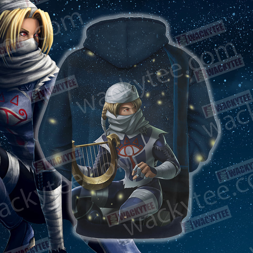The Legend of Zelda Ocarina of Time - Sheik Unisex 3D T-shirt