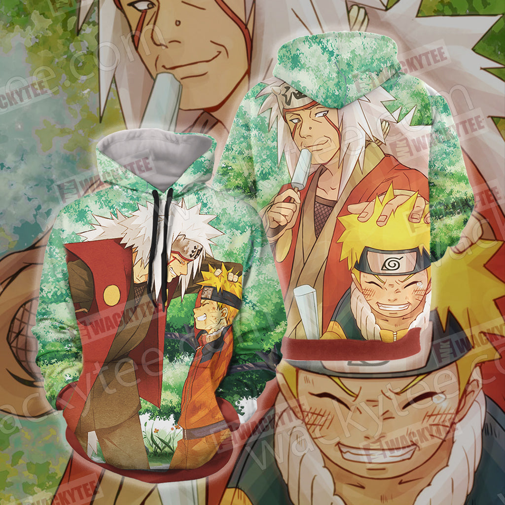 Naruto And Jiraiya Unisex 3D T-shirt Hoodie
