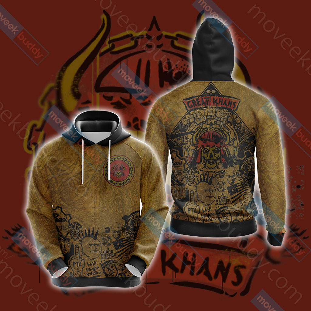 Fallout - The Great Khans Unisex 3D T-shirt Hoodie