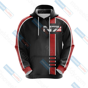 Mass Effect - N7 symbol Unisex 3D T-shirt   