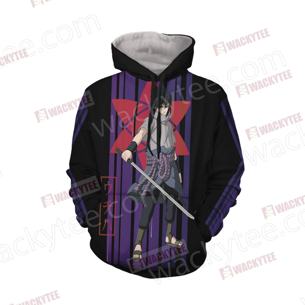 Naruto - Uchiha Sasuke Unisex 3D T-shirt