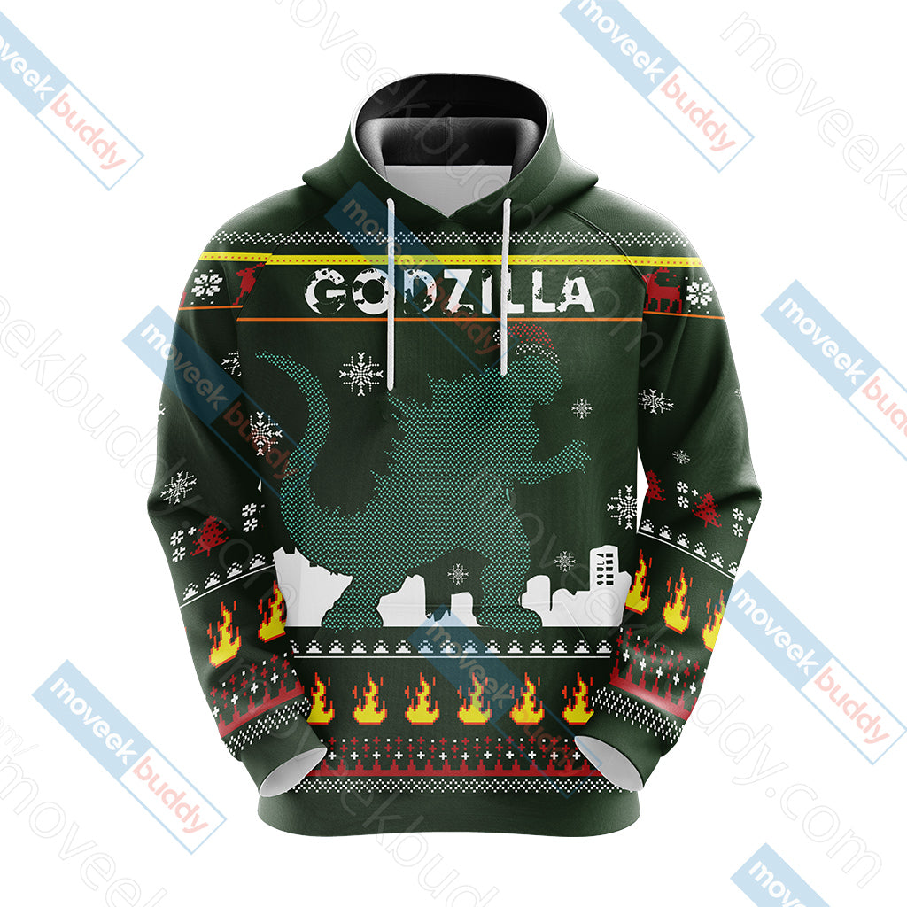 Godzilla King Of The Monsters Knitting Style Unisex 3D T-shirt