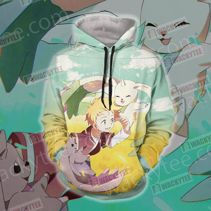Digimon Terriermon And Lopmon Unisex 3D T-shirt