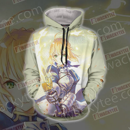 Fate/Stay Night Saber (Artoria Pendragon) Unisex 3D T-shirt