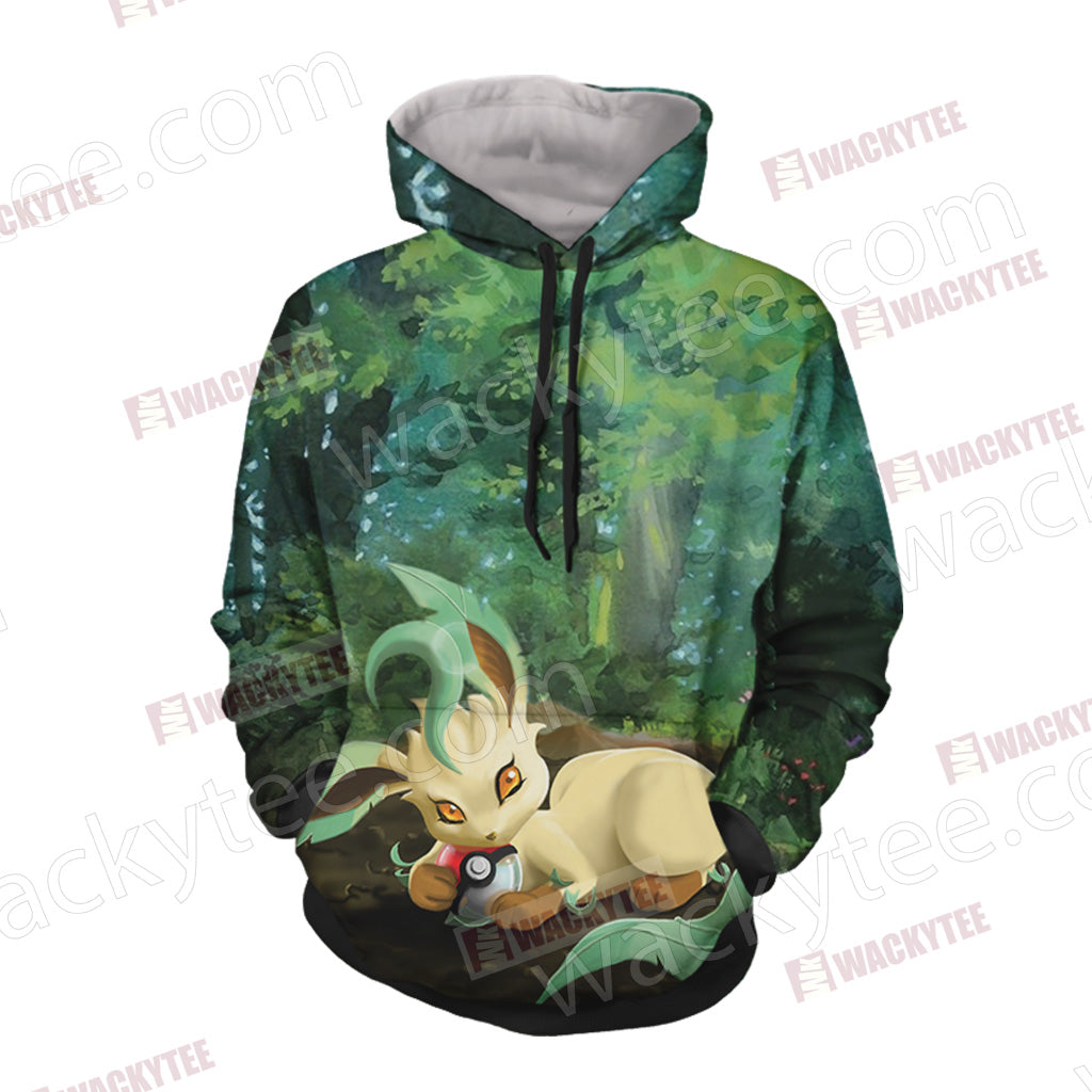 Pokemon Leafeon Unisex 3D T-shirt