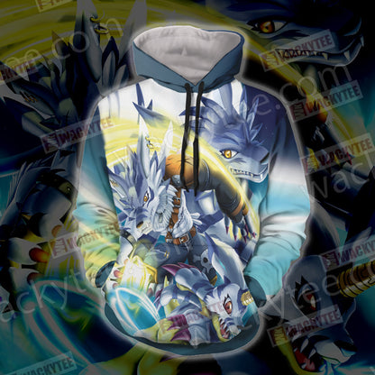 Digimon Garurumon And Yamato 3D T-shirt