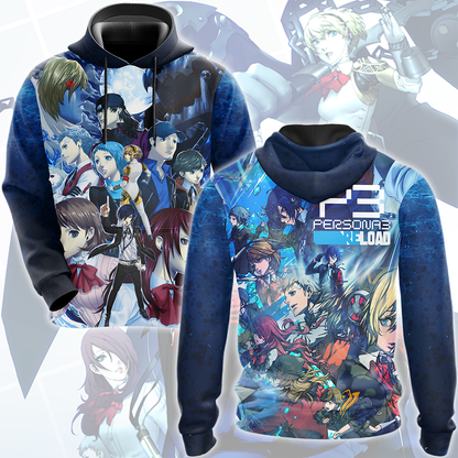 Persona 3 Reload Video Game All Over Printed T-shirt Tank Top Zip Hoodie Pullover Hoodie Hawaiian Shirt Beach Shorts Joggers Hoodie