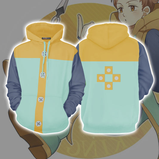 King Cosplay Nanatsu No Taizai (The Seven Deadly Sins) 3D Hoodie S  