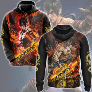 Tekken 8 Law Video Game All Over Printed T-shirt Tank Top Zip Hoodie Pullover Hoodie Hawaiian Shirt Beach Shorts Joggers Hoodie S 