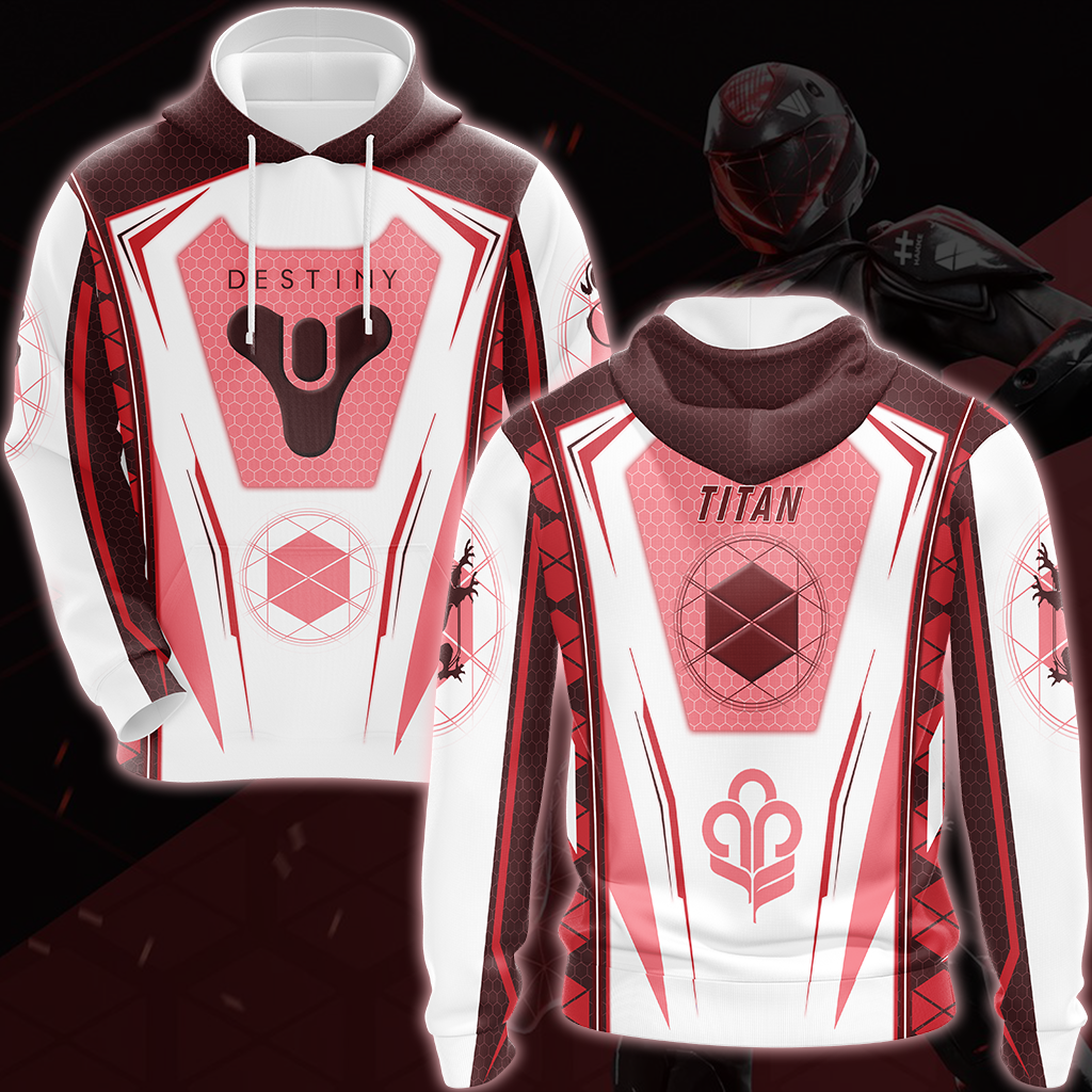 Destiny Titan Video Game All Over Printed T-shirt Tank Top Zip Hoodie Pullover Hoodie Hawaiian Shirt Beach Shorts Joggers Hoodie