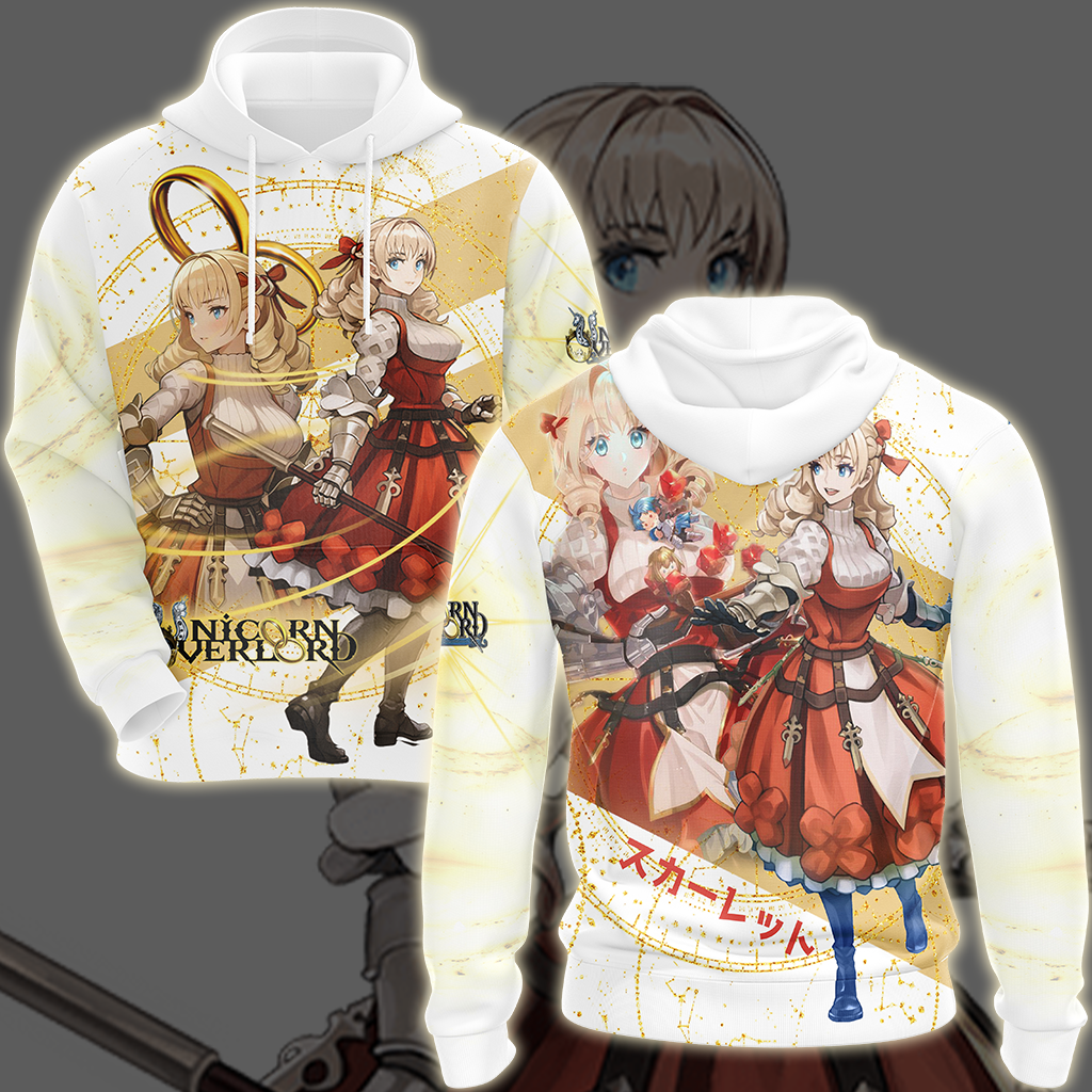 Unicorn Overlord Scarlett Video Game All Over Printed T-shirt Tank Top Zip Hoodie Pullover Hoodie Hawaiian Shirt Beach Shorts Joggers Hoodie