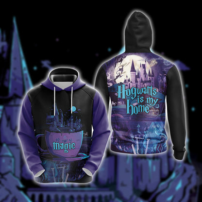 Hogwarts Is My Home A Up Og Magic Unisex 3D T-shirt Hoodie