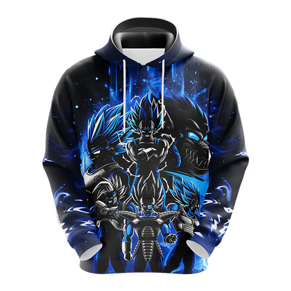 Dragon Ball Vegeta Unisex 3D T-shirt Zip Hoodie