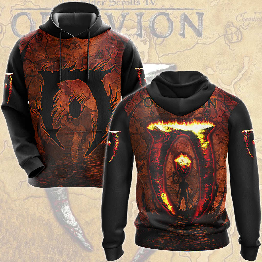 The Elder Scrolls IV: Oblivion Video Game All Over Printed T-shirt