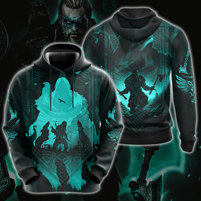 Assassin's Creed Valhalla All Over Print T-shirt Tank Top Zip Hoodie Pullover Hoodie Hoodie