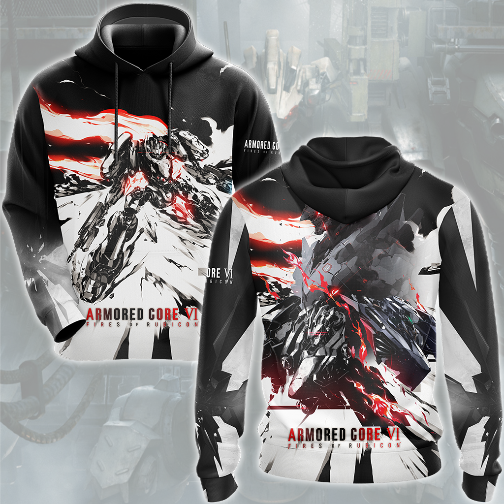 Armored Core VI: Fires of Rubicon Video Game All Over Printed T-shirt Tank Top Zip Hoodie Pullover Hoodie Hawaiian Shirt Beach Shorts Joggers Hoodie