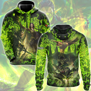 Magic: The Gathering Nissa Revane Video Game All Over Printed T-shirt Tank Top Zip Hoodie Pullover Hoodie Hawaiian Shirt Beach Shorts Joggers