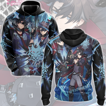 Genshin Impact Wriothesley Video Game All Over Printed T-shirt Tank Top Zip Hoodie Pullover Hoodie Hawaiian Shirt Beach Shorts Joggers Hoodie