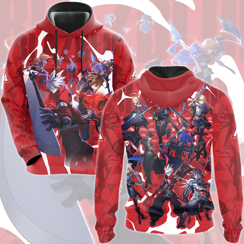 BlazBlue Entropy Effect Video Game All Over Printed T-shirt Tank Top Zip Hoodie Pullover Hoodie Hawaiian Shirt Beach Shorts Joggers