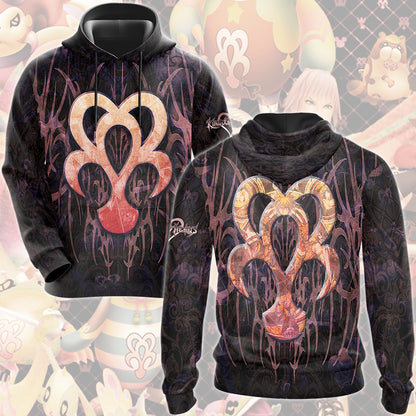 Kingdom Hearts Symbols Dream Eater Spirit Video Game All Over Printed T-shirt Tank Top Zip Hoodie Pullover Hoodie Hawaiian Shirt Beach Shorts Joggers