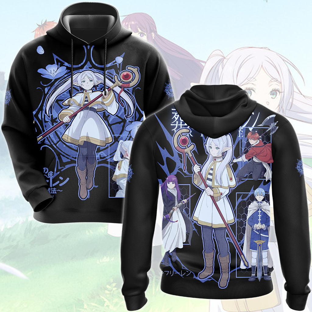 Frieren Anime Manga All Over Printed T-shirt Tank Top Zip Hoodie Pullover Hoodie Hawaiian Shirt Beach Shorts Joggers