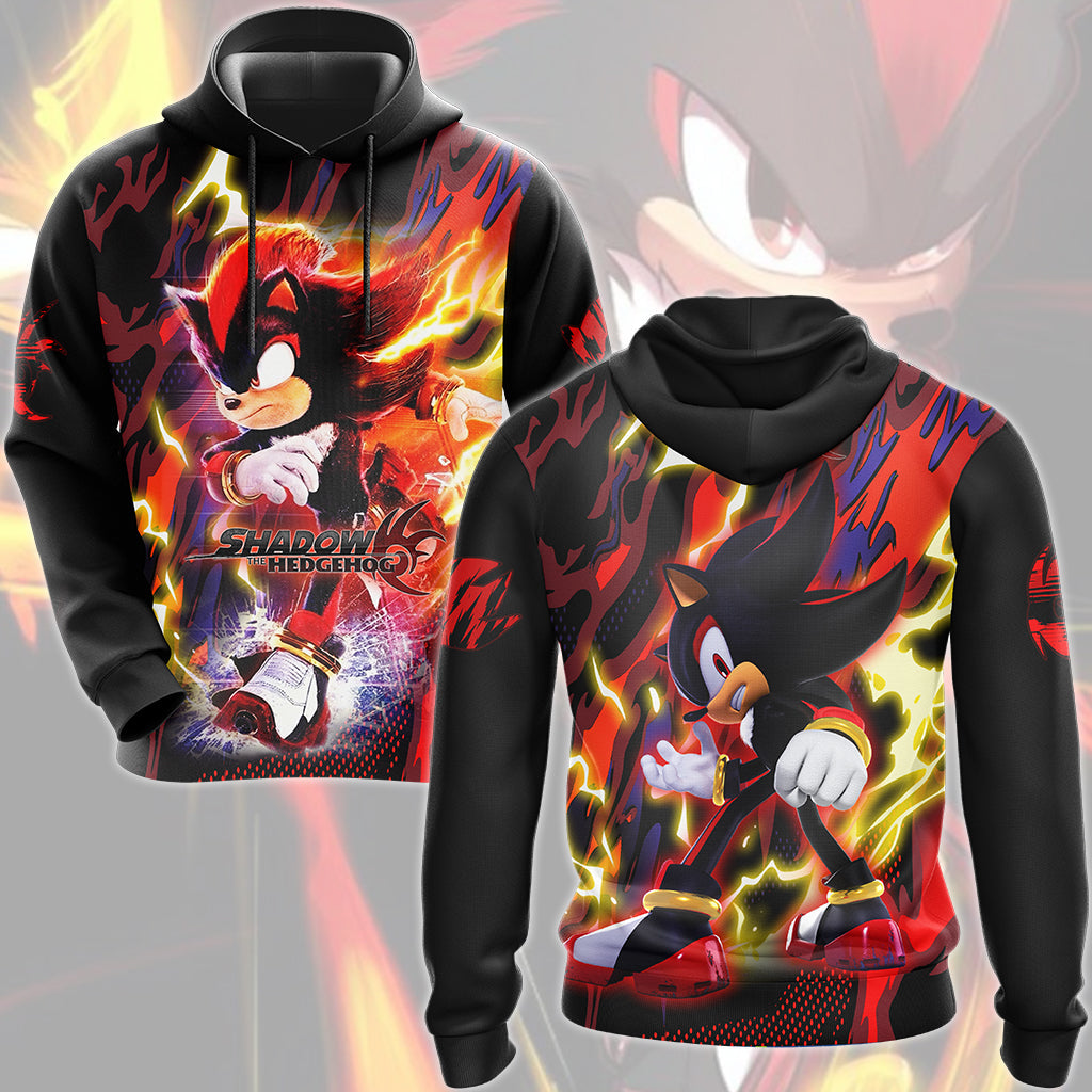 Shadow the Hedgehog (Sonic X) Video Game All Over Printed T-shirt Tank Top Zip Hoodie Pullover Hoodie Hawaiian Shirt Beach Shorts Joggers Hoodie